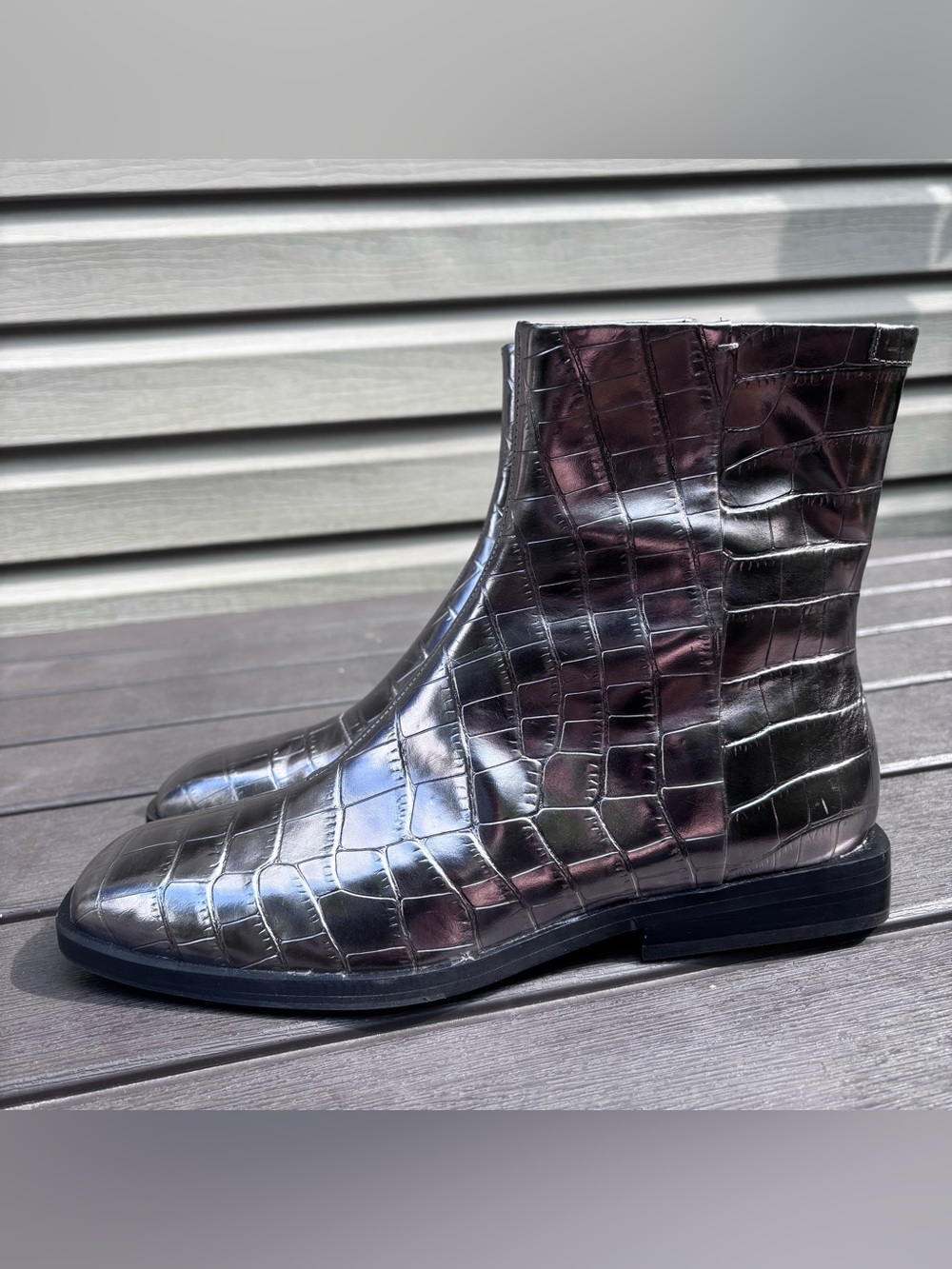 DKNY Charlie Leather Boots 9.5